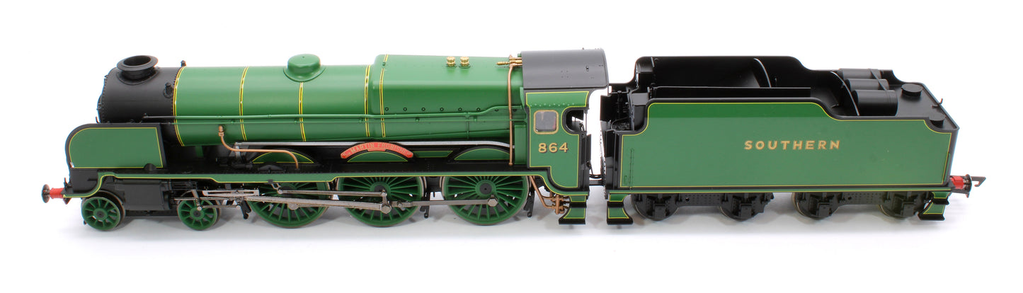 Lord Nelson Class 4-6-0 864 'Sir Martin Frobisher' SR Malachite Green Steam Locomotive