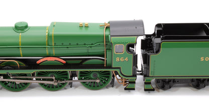 Lord Nelson Class 4-6-0 864 'Sir Martin Frobisher' SR Malachite Green Steam Locomotive