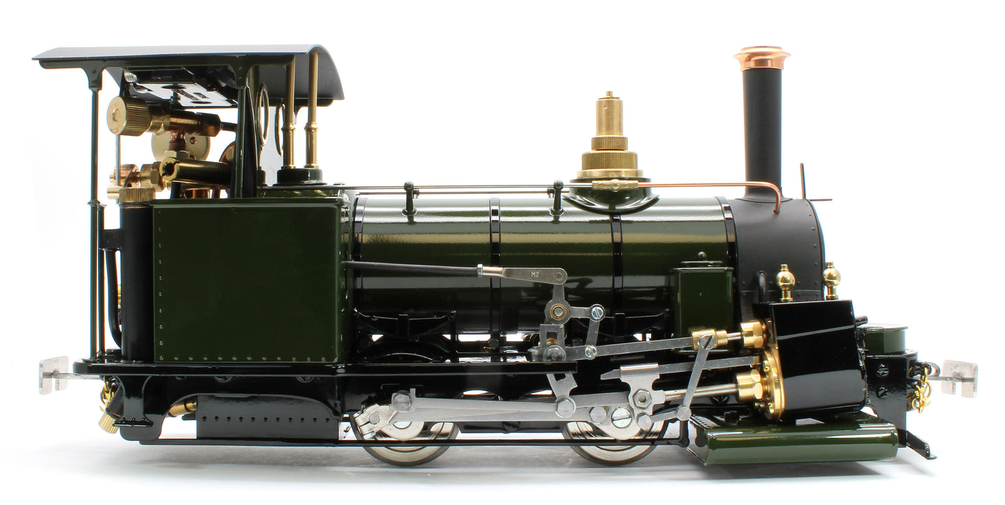 DAC-BRONZEGREEN-NI Class A 0-4-0 'Darjeeling' Deep Bronze Green (Radio Control, Uninsulated Wheels) Steam Locomotive