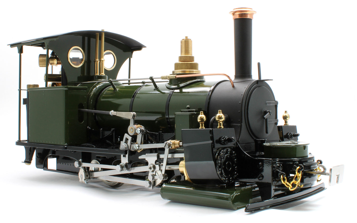 DAC-BRONZEGREEN-NI Class A 0-4-0 'Darjeeling' Deep Bronze Green (Radio Control, Uninsulated Wheels) Steam Locomotive