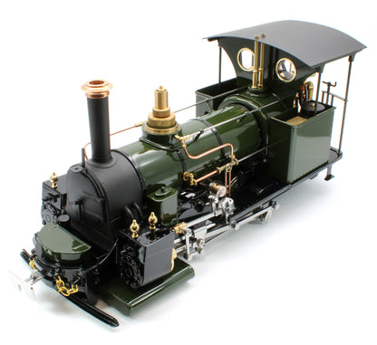 DAC-BRONZEGREEN-NI Class A 0-4-0 'Darjeeling' Deep Bronze Green (Radio Control, Uninsulated Wheels) Steam Locomotive