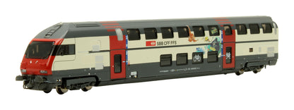 Pre-Owned H25129 SBB IC2000 2nd Class Control Double-Decker Passenger Car