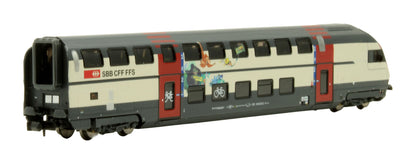 Pre-Owned H25129 SBB IC2000 2nd Class Control Double-Decker Passenger Car