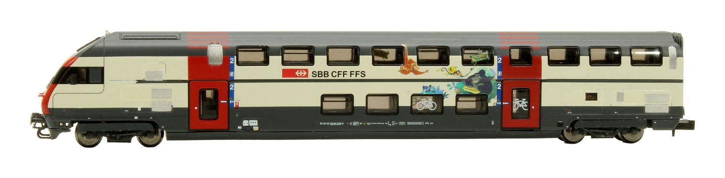 Pre-Owned H25129 SBB IC2000 2nd Class Control Double-Decker Passenger Car
