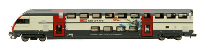 Pre-Owned H25129 SBB IC2000 2nd Class Control Double-Decker Passenger Car