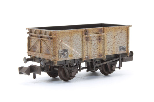 Pre-Owned 16 Ton Mineral Wagon BR Light Grey 'B231349' - Custom Weathered