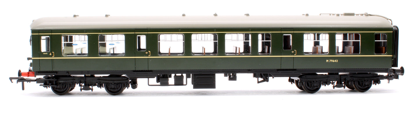 Pre-Owned 32-518 Derby Lightweight 2-Car DMU BR Green (Early Emblem) Diesel Locomotive