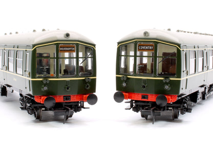 Pre-Owned 32-518 Derby Lightweight 2-Car DMU BR Green (Early Emblem) Diesel Locomotive