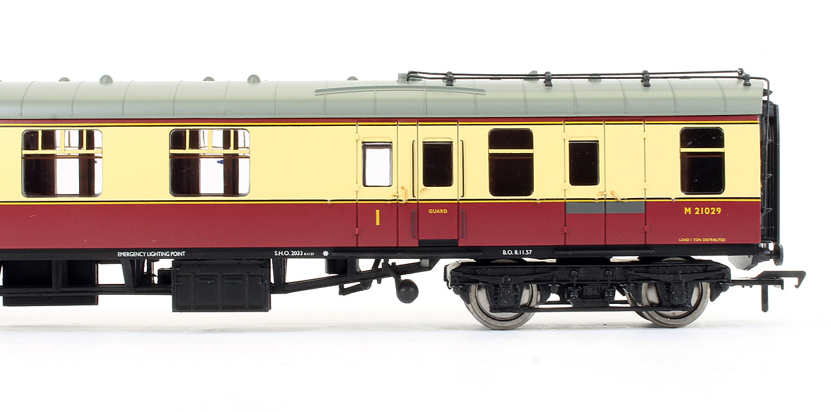 Pre-Owned BR MK1 Brake Composite Corridor BCK Coach Crimson & Cream 'M21029'