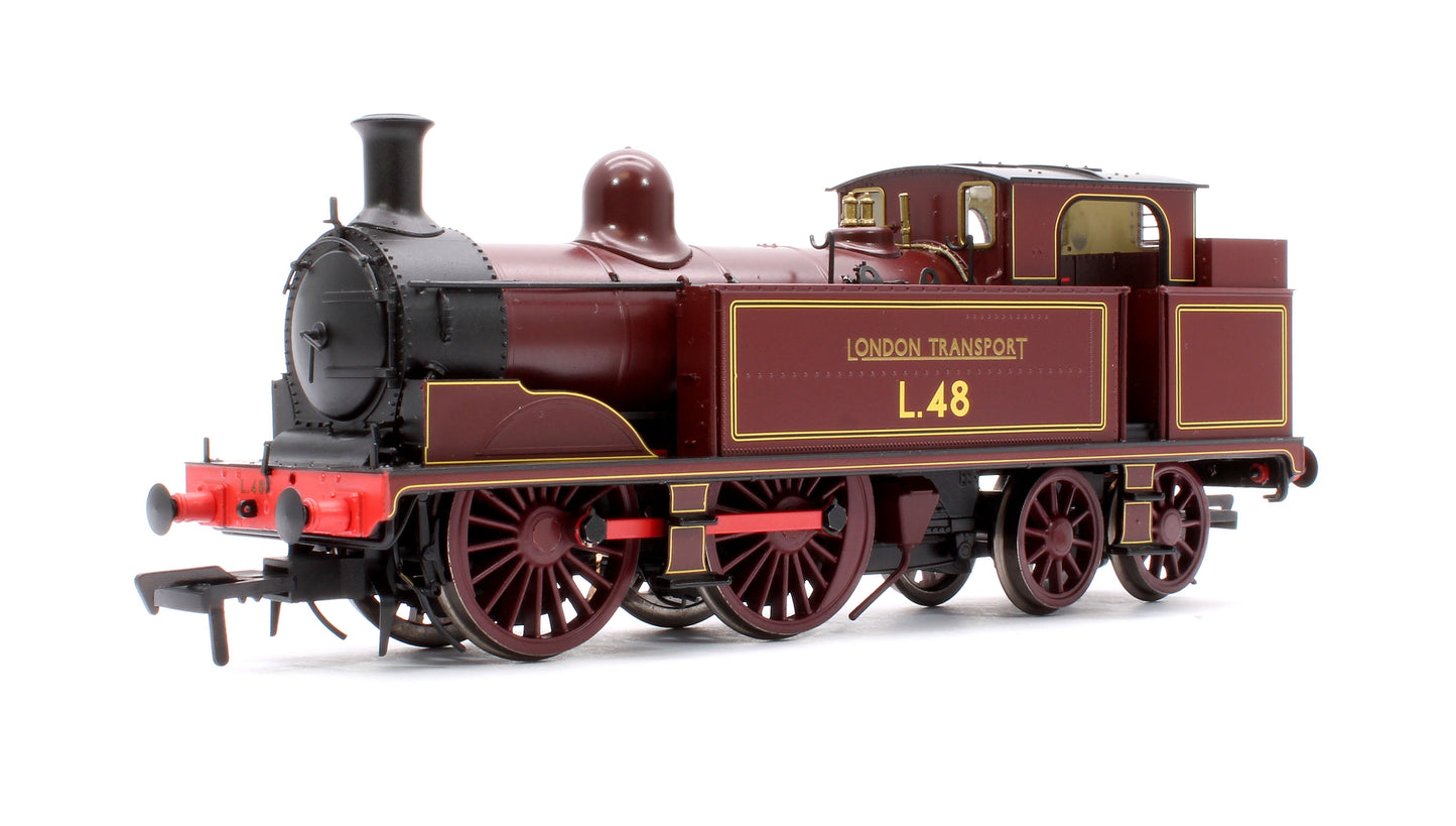 Metropolitan Railway E Class No. 1 0-4-4T No. L48, London Transport Lined Maroon - Steam Tank Locomotive - DCC Sound Fitted