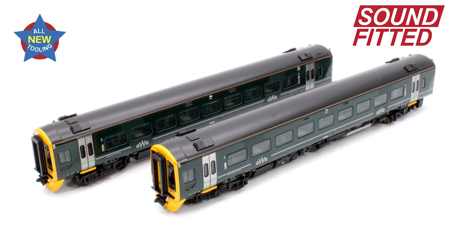 Pre-Owned 371-857ASF Class 158 2-Car DMU 158750 GWR Green (FirstGroup) - DCC Sound