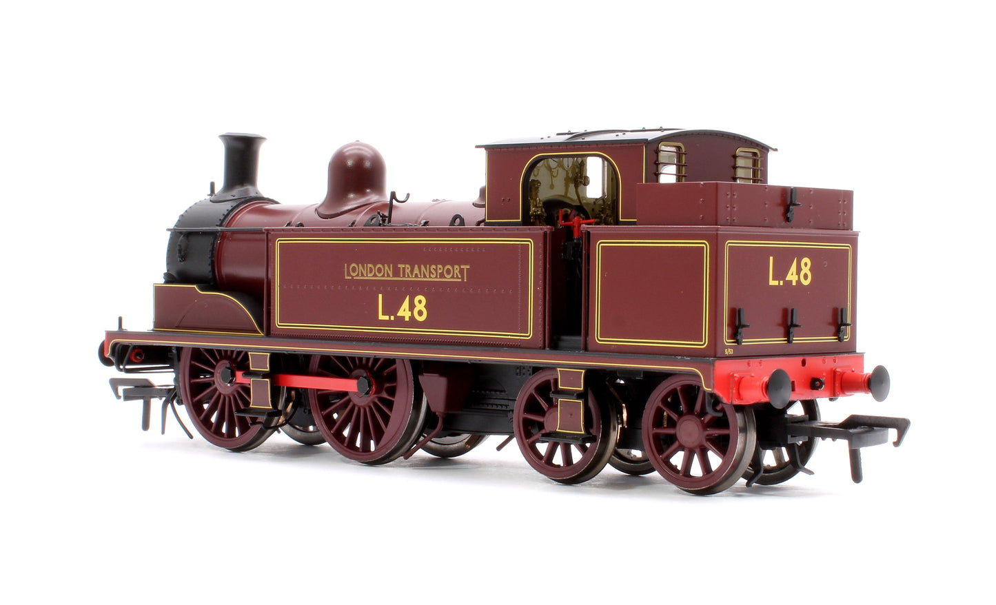 Pre-Owned Metropolitan Railway E Class No. 1 0-4-4T No. L48, London Transport Lined Maroon - Steam Tank Locomotive - DCC Sound Fitted