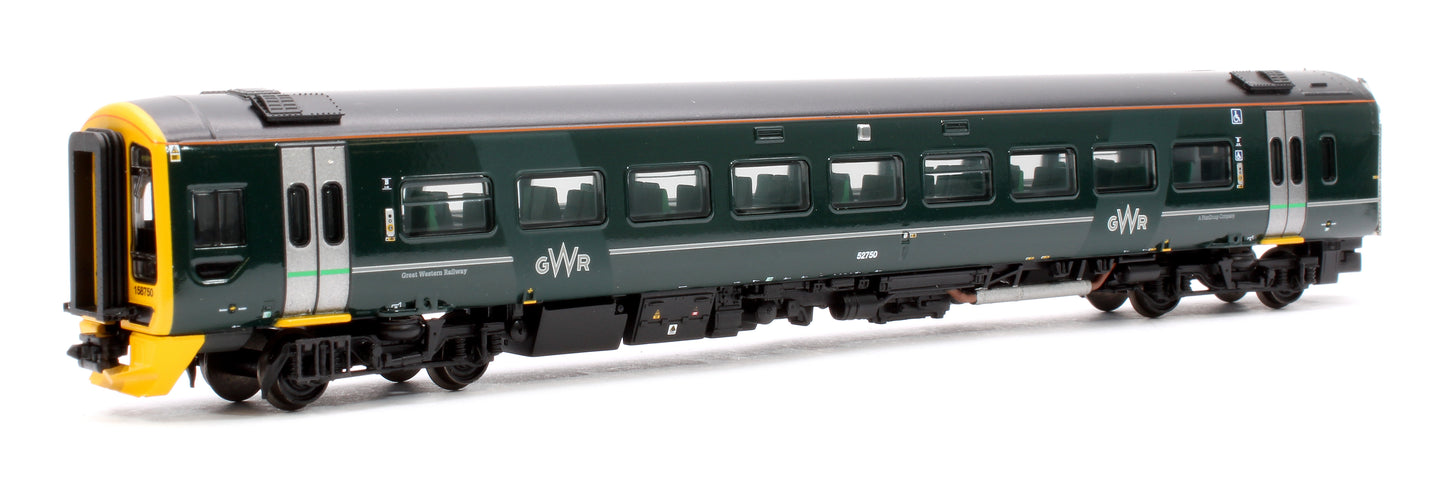 Class 158 2-Car DMU 158750 GWR Green (FirstGroup) - DCC Sound