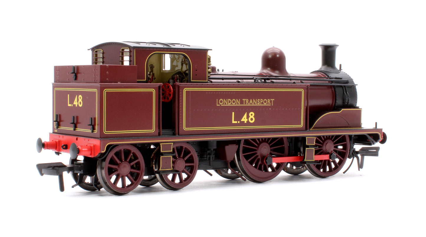 Metropolitan Railway E Class No. 1 0-4-4T No. L48, London Transport Lined Maroon - Steam Tank Locomotive - DCC Sound Fitted