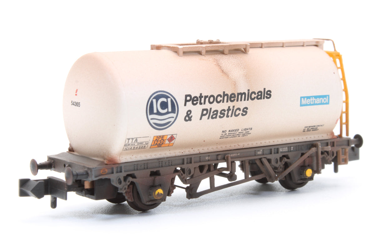 Pre-Owned BR 45T TTA Tank Wagon 'ICI Petrochemicals' White ICIA54365 - Custom Weathered