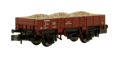 Pre-Owned 2F-060-001 Grampus Engineers Open Wagon Indian Red 'DB990641'