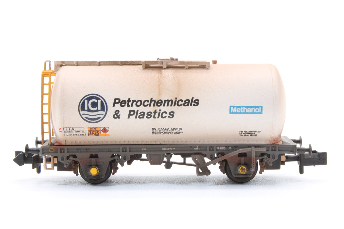 Pre-Owned BR 45T TTA Tank Wagon 'ICI Petrochemicals' White ICIA54365 - Custom Weathered