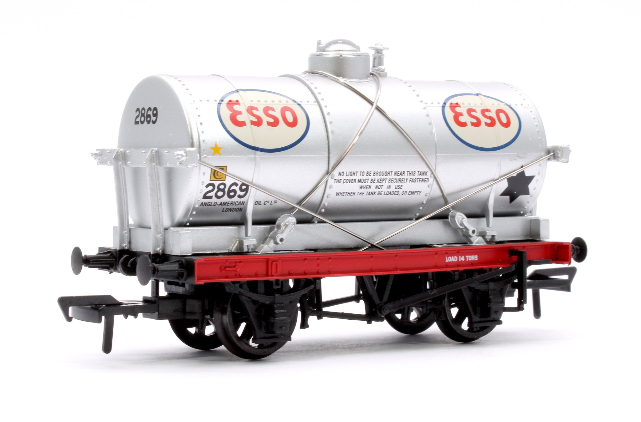 Bachmann 37-684B 14T Tank Wagon 'Esso' Silver No. 2869 – Rails of Sheffield