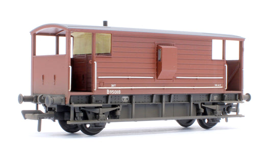 Pre-Owned LMS 20T Brake Van BR Bauxite (Early) No. B950118 - Weathered