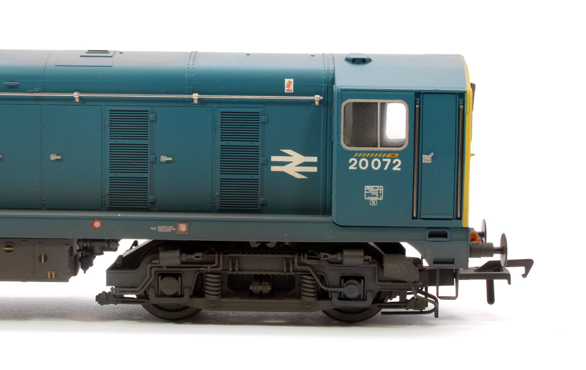 Class 20/0 Disc Headcode 20072 BR Blue Diesel Locomotive - Weathered - DCC Sound