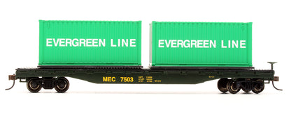 Pre-Owned 18901 Flat Car With Container Load Maine Central - Road #7503