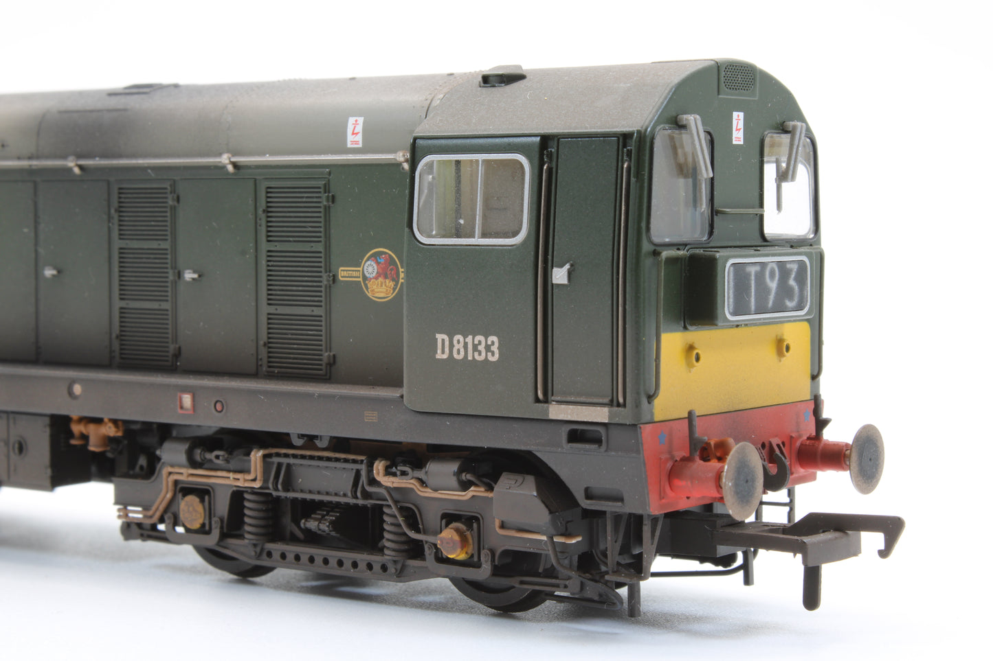 Pre-Owned Class 20/0 Headcode Box D8133 BR Green (Small Yellow Panels) Diesel Locomotive - DCC Sound - Custom Weathered