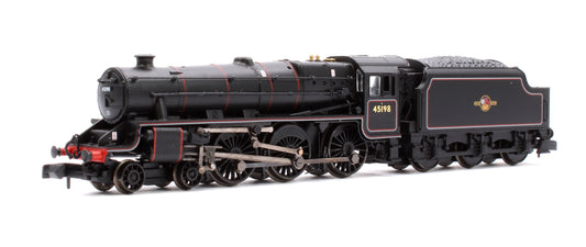 LMS 5MT 'Black 5' with Welded Tender 45198 BR Lined Black (Late Crest)