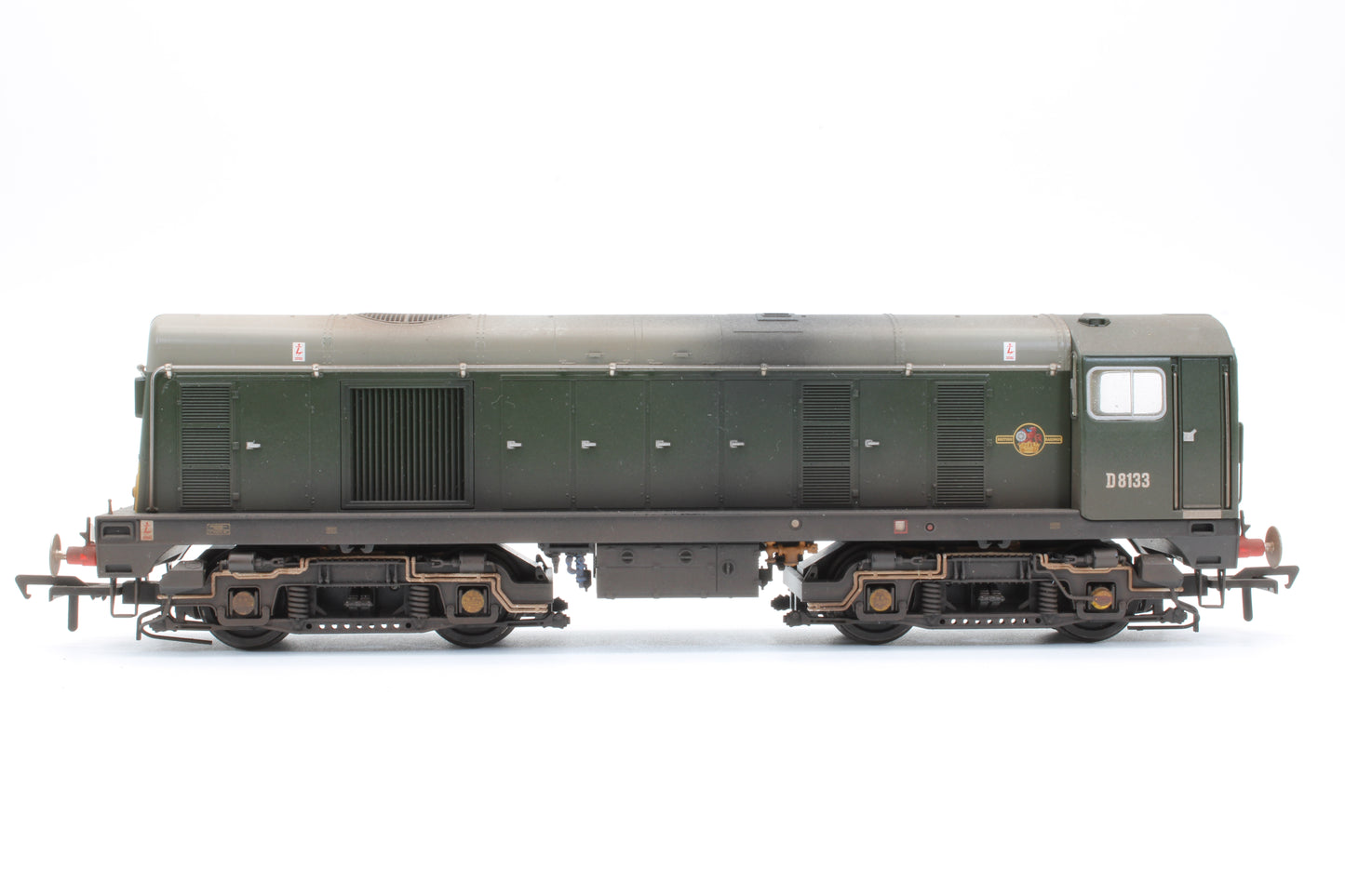 Pre-Owned Class 20/0 Headcode Box D8133 BR Green (Small Yellow Panels) Diesel Locomotive - DCC Sound - Custom Weathered