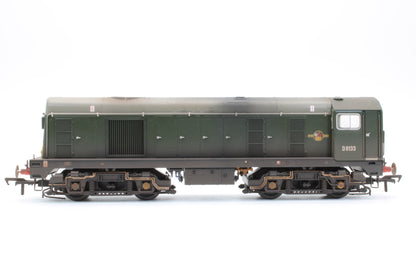 Pre-Owned Class 20/0 Headcode Box D8133 BR Green (Small Yellow Panels) Diesel Locomotive - DCC Sound - Custom Weathered