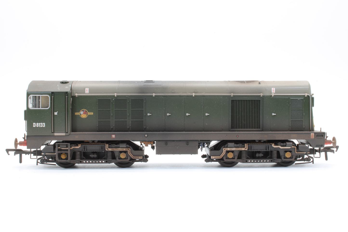 Pre-Owned Class 20/0 Headcode Box D8133 BR Green (Small Yellow Panels) Diesel Locomotive - DCC Sound - Custom Weathered