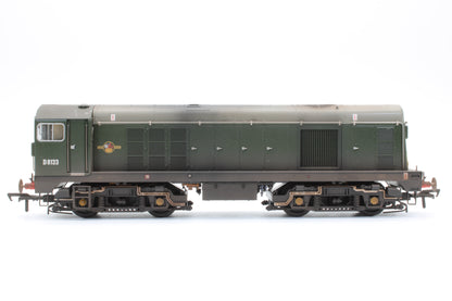 Pre-Owned Class 20/0 Headcode Box D8133 BR Green (Small Yellow Panels) Diesel Locomotive - DCC Sound - Custom Weathered