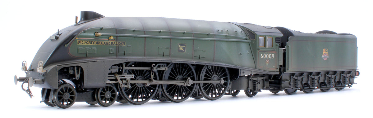 Pre-Owned Black Label Class A4 Union of South Africa BR Green (Early Crest) Unvalanced 4-6-2 No.60009 Steam Locomotive - DCC Sound & Smoke - Custom Weathered