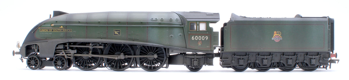 Pre-Owned Black Label Class A4 Union of South Africa BR Green (Early Crest) Unvalanced 4-6-2 No.60009 Steam Locomotive - DCC Sound & Smoke - Custom Weathered