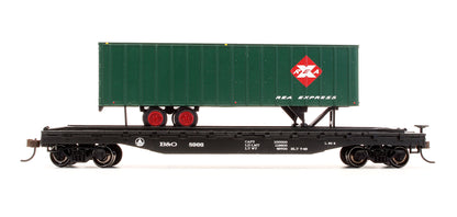 Pre-Owned 16702 Flat Car With Piggy Back Trailer B&O REA - Road #8966