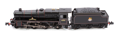 Pre-Owned LMS 5MT 'Black 5' 45407 'The Lancashire Fusilier' BR Lined Black (Early Emblem) - DCC Fitted
