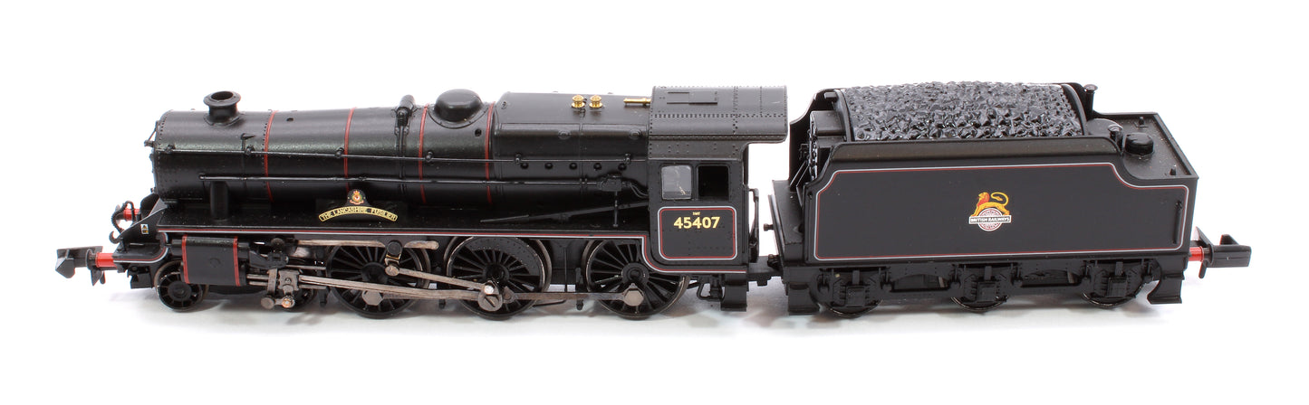 LMS 5MT 'Black 5' 45407 'The Lancashire Fusilier' BR Lined Black (Early Emblem)