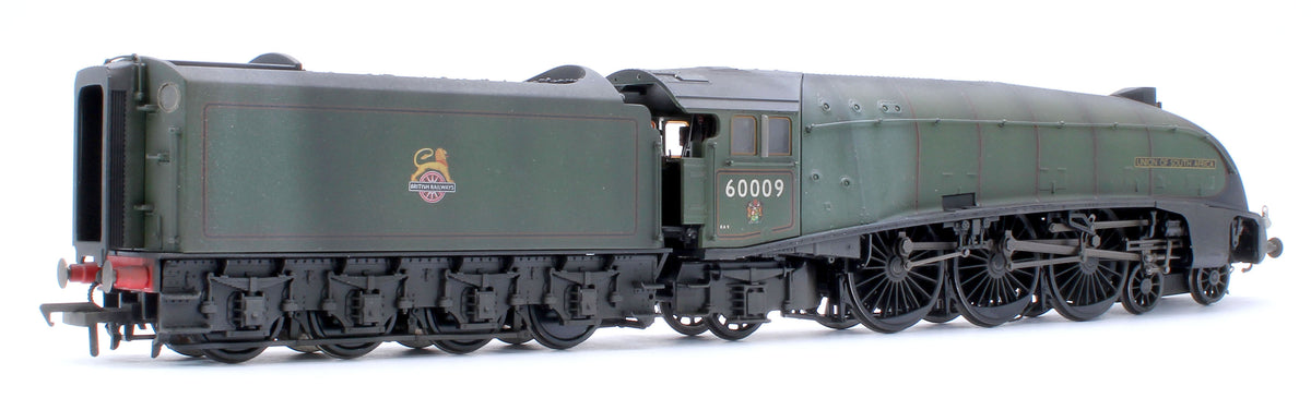Pre-Owned Black Label Class A4 Union of South Africa BR Green (Early Crest) Unvalanced 4-6-2 No.60009 Steam Locomotive - DCC Sound & Smoke - Custom Weathered