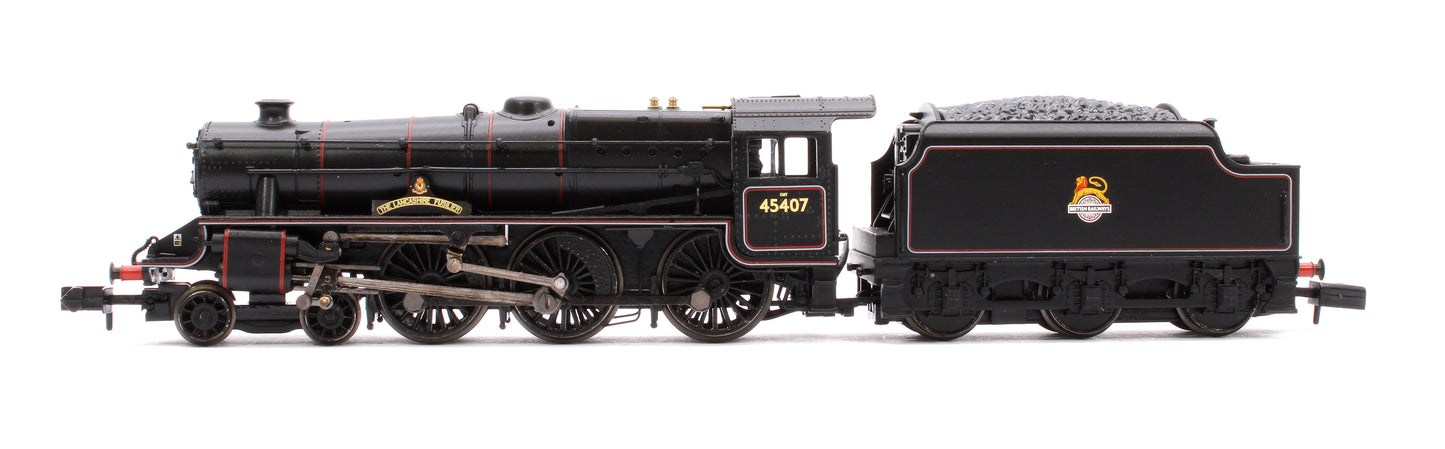 LMS 5MT 'Black 5' 45407 'The Lancashire Fusilier' BR Lined Black (Early Emblem)