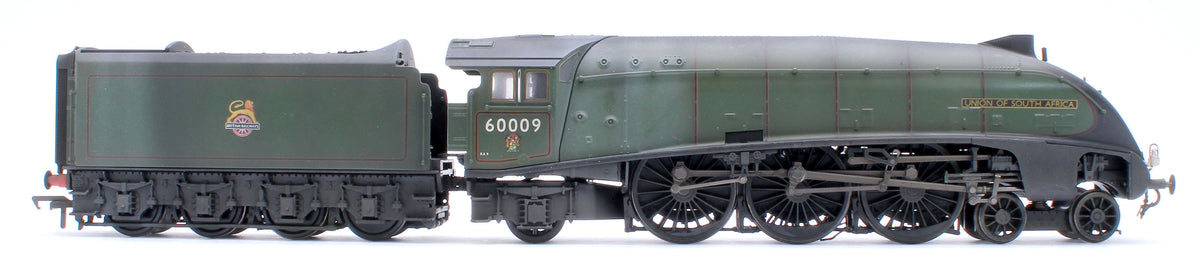Pre-Owned Black Label Class A4 Union of South Africa BR Green (Early Crest) Unvalanced 4-6-2 No.60009 Steam Locomotive - DCC Sound & Smoke - Custom Weathered