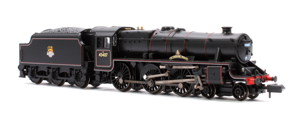 Pre-Owned LMS 5MT 'Black 5' 45407 'The Lancashire Fusilier' BR Lined Black (Early Emblem) - DCC Fitted
