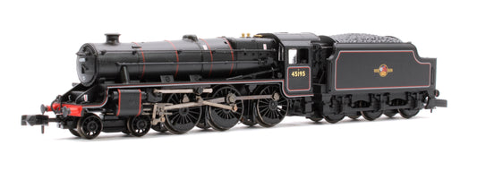 LMS 5MT 'Black 5' with Welded Tender 45195 BR Lined Black (Late Crest)