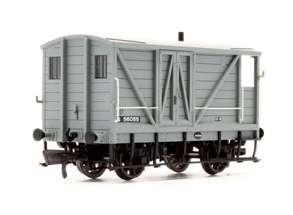 Pre-Owned SB003D LSWR 10 Ton Goods Brake Van BR Grey Isle Of Wight S 56055