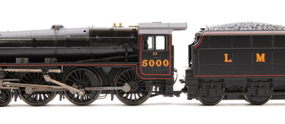 LMS 5MT 'Black 5' with Riveted Tender 5000 LMS Lined Black