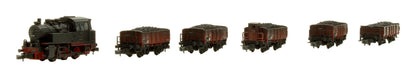 Pre-Owned 81352 DB Freight Train for Coal Transport Set with Class 80 Steam Locomotive & 5 Gondolas