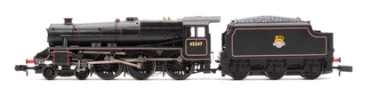 LMS 5MT 'Black 5' with Welded Tender 45247 BR Lined Black (Early Emblem)