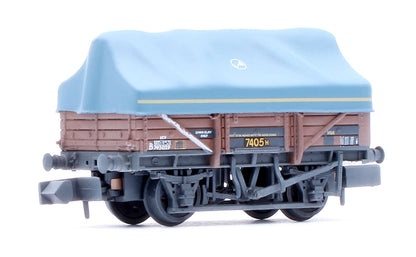 5 Plank China Clay 3-Wagon Pack BR Bauxite (TOPS) with Tent Canopy No.B743029, B743367 & B743806 - Weathered