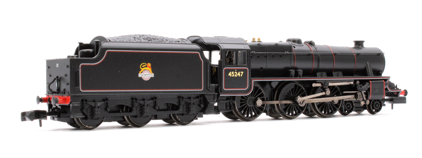 LMS 5MT 'Black 5' with Welded Tender 45247 BR Lined Black (Early Emblem)