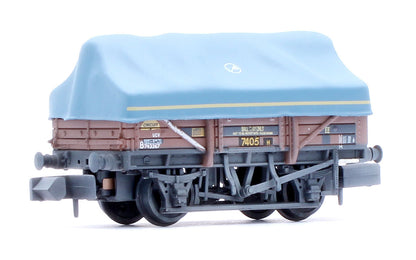 5 Plank China Clay 3-Wagon Pack BR Bauxite (TOPS) with Tent Canopy No.B743029, B743367 & B743806 - Weathered