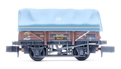 5 Plank China Clay 3-Wagon Pack BR Bauxite (TOPS) with Tent Canopy No.B743029, B743367 & B743806 - Weathered