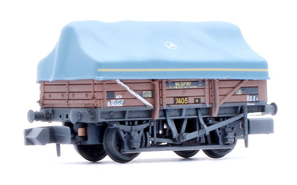 5 Plank China Clay 3-Wagon Pack BR Bauxite (TOPS) with Tent Canopy No.B743029, B743367 & B743806 - Weathered